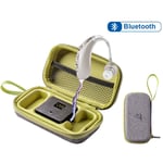 Appareil auditif Bluetooth rechargeable, amplificateur de son réglable, longue autonomie, argent