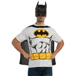 Rubie's Official DC Comic Batman T-Shirt Set, Adult Costume Instant Kit, T-shirt, Mask & Cape, Mens Size XLarge Halloween