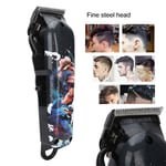 Electric Hair Clipper Graffiti Pattern Hair Trimming Hair Cutter Tool US SG5