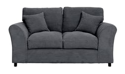Argos Home Harry Fabric 2 Seater Sofa Bed - Charcoal