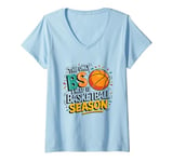 Womens The only B S i need is basketball season funny basketball V-Neck T-Shirt