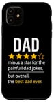 Coque pour iPhone 11 Drôle papa fête des pères blague humour papa fils fille papa papa papa