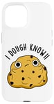 Coque pour iPhone 15 Jeu de mots « I Dough Know Funny Food »