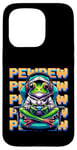 iPhone 15 Pro Cute Gaming Frog Pew Video Game Graphic Men Boys Kids Women Case