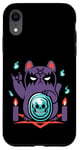 Coque pour iPhone XR Chat japonais ManekiNeko - Bad Luck - Adorable chat gothique