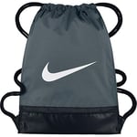 Nike NK Brsla Gmsk String bag for Man, Grey (Flint Grey / Black / White), 48.5 x 38 x 5 cm