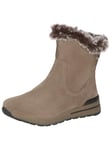 Caprice Doublure Chaude pour Femme 9-26411-43 Botte Tendance, Suédine Taupe, 37 EU Large