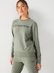 EA7 Emporio Armani Sweat And Legging Tracksuit - Green, Green, Size Xl, Women