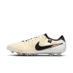 Nike Homme Legend 10 Elite AG-Pro Chaussures de Football, Lemonade Black MTLC Gold Coin, 37.5 EU