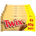 Twix Original Milk Chocolate Fingers Twin Birthday Biscuit Snack Bars 40g x6