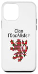 Coque pour iPhone 12 mini Clan MacAlister Tartan Nom de famille écossais Scotland