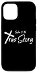 iPhone 12/12 Pro Inspiring Saying John 3:16 True Story Christian Verse Bible Case