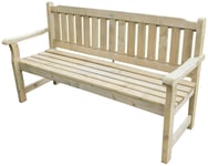 Forest Garden Rosedene 3 Seater Wooden Bench