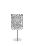 Impex Alita Table Lamp, Silver Chrome