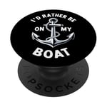 I Don't Need Therapy Boat Cruise Yacht PopSockets PopGrip Adhésif