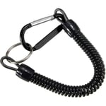 Fiske Lanyard Båt Säker Retractable Coiled Tether Med Karabinhake Spiralfjäder Nyckelring För Säkring Tång Anti-förlorad Stretch Cord Fiske