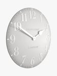 JOHN LEWIS NEW Thomas Kent Arabic Numerals Wall Clock, Dove Grey, 12" (30cm)