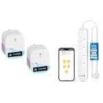 Bundle of Meross Matter Smart Plug Mini with Energy Monitoring + Meross Smart Power Strip with 65W GaN Fast Charger, Support Apple HomeKit, Alexa, Google Home and SmartThings