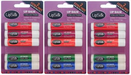 3 x 5 pack = 15 Lipsilk Flavoured Lip Balm Balms For Dry Chapped Lips