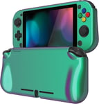 Zealprotect Coque Rigide Pour Nintendo Switch Lite,Housse De Protection Pour Switch Lite,Grip Cover Joycon Brillante Avec Protection D'écran&capuchon Joystick&cap Bouton-Caméléon Bleu Violet