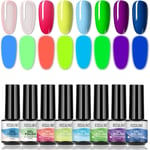 8pcs Gel Nail Polish Set 10