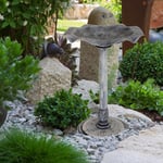 Abreuvoir Piscine pour Oiseaux Mangeoire Couleurs de Pierre Balcon Jardin