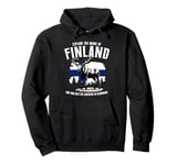 Finland's Beauty Adventure Nature Outfit Moose Scandinavian Pullover Hoodie