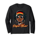 Dope Chic Cool Afro Germany Flag Black Queen Urban Long Sleeve T-Shirt