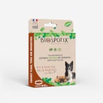 BIOSPOTIX - Collier Répulsif naturel pour Chiot et Petit Chien Taille S/M - Anti parasitaires naturel - Contre les puces, tiques et moustiques - Non Toxique