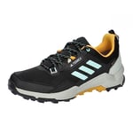 ADIDAS Men's Terrex AX4 GTX Sneaker, Core Black Semi Flash Aqua Preloved Yellow, 7 UK