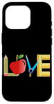 iPhone 16 Pro Love Apple Pencil Ruler Teacher School Design Case