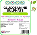 Glucosamine Sulphate 1000mg 60Capsule Joint Health Dietary Supplement LINDENS UK