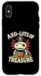 Coque pour iPhone X/XS Chasse au trésor Axolotl Pirate pour enfants