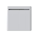 Radiateur inertie fonte Keops - Blanc - 1000W