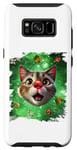 Coque pour Galaxy S8 Space Cat Renne, Bad Tacky Ugly Christmas