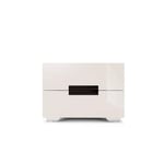 FTFTO Home Accessories Nightstand with 2 Drawers Bedroom Side Table Bedside Table Easy to Assemble Sturdy and Durable Small and Cute White