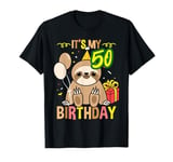 Its My 50th Birthday Sloth Lover T-Shirt