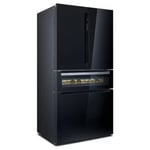 Siemens KF96RSBEA iQ700 Black French Style Fridge Freezer With Beverage Drawer