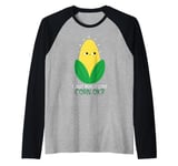 I Just Really Love Corn oK Raglan Baseball Tee