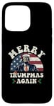 Coque pour iPhone 15 Pro Max Joyeux Noël de Trump : encore un jeu de mots drôle