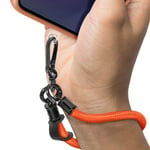 Avizar Dragonne pour Smartphone Nylon Souple Orange