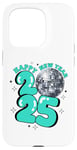 iPhone 15 Pro New Year 2025 Disco Ball Party NYE New Year Eve Retro Aqua Case