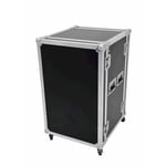 Flightcase rack. 15 unit. 45 cm. Professionel kvalitet. Med hjul