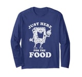 SpongeBob SquarePants Just Here For The Food Big Chest Logo Long Sleeve T-Shirt