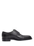 HUGO BOSS Leather Monk Shoes, Black