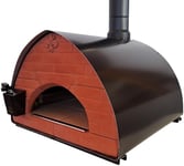 PizzaParty Bollore 70x70 cm, gassfyrt og vedfyrt pizzaovn