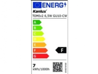 Kanlux LED-lampa TOMIv2 6-5W GU10-CW 650lm 6500K kall färg 34969