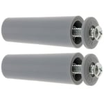 cyclingcolors 2x Butée d'arrêt de lame finale de volet roulant cône Ø22mm longueur 60mm en PVC avec rondelle et vis Store Fenêtre Enroulement Déroulement Coffre Universel, gris