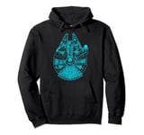 Star Wars Millennium Falcon Blue Falcon Lines Pullover Hoodie