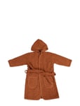 Filibabba Bathrobe - Zigzag Rust 1-2 Years Brun